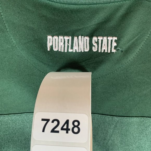 Colosseum‎ Polo Shirt Men's Large Green Polyester Portland State Vikings 7248 - Picture 8 of 8